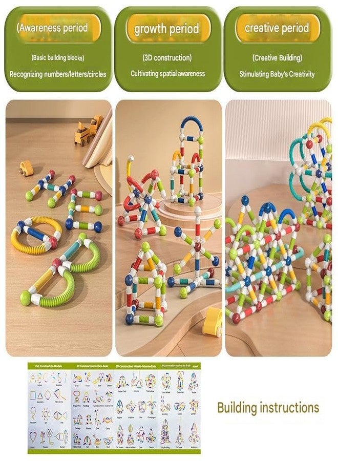 براند كونكور مجموعة مكعبات بناء مغناطيسية مرنة من ماركة كونكر، ألعاب للأطفال، ألعاب للبنات، ألعاب للأولاد، مجموعة ألعاب تعليمية تعليمية STEM، عصي مغناطيسية مع كرات (36 قطعة من العصي المغناطيسية المرنة) - Image 4